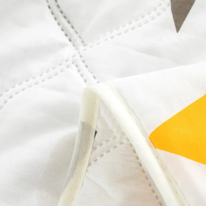 Geometric Lightweight Summer Quilt in Breathable Cotton | Cool Cotton Quilt for Warm Nights | Quilts