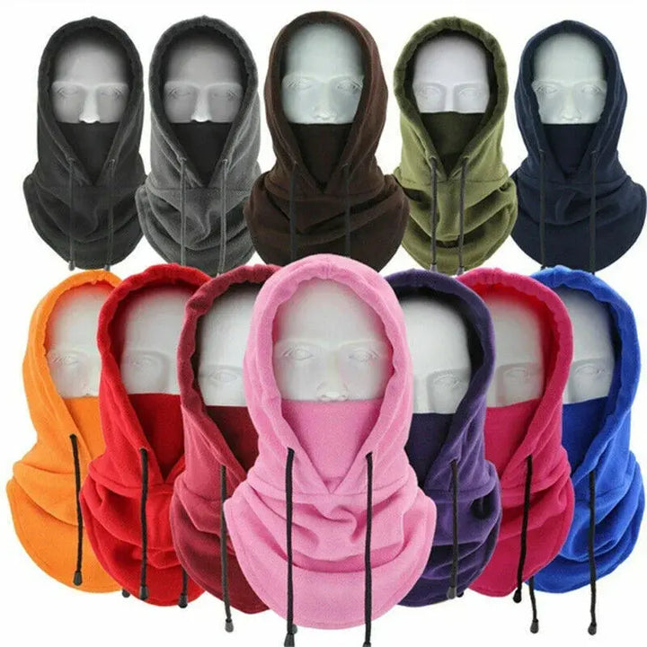 Thick Thermal Fleece Windproof Balaclava Ski Scarf with Adjustable Fit | Stay-Put Fleece Cover for Cold Days | Balaclavas