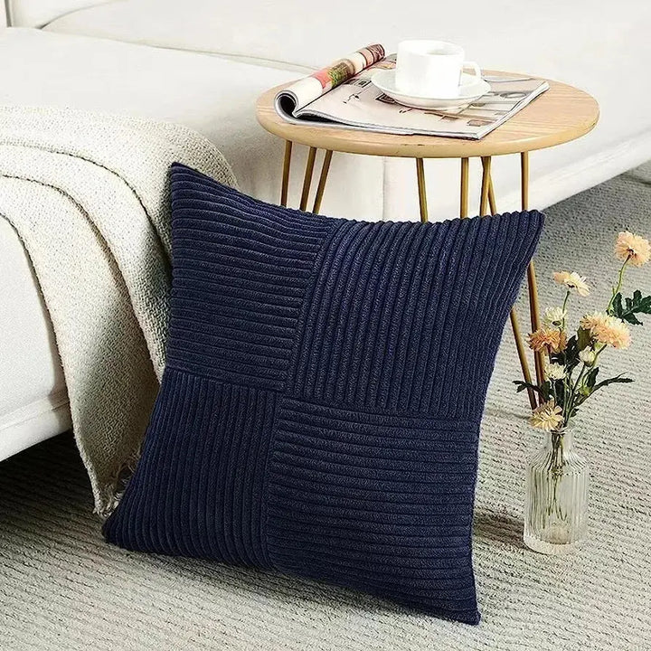 Textured Rust Corduroy Boho Throw Pillow Cover in Three Sizes | Ribbed Texture for Boho Rooms | Cushion Covers