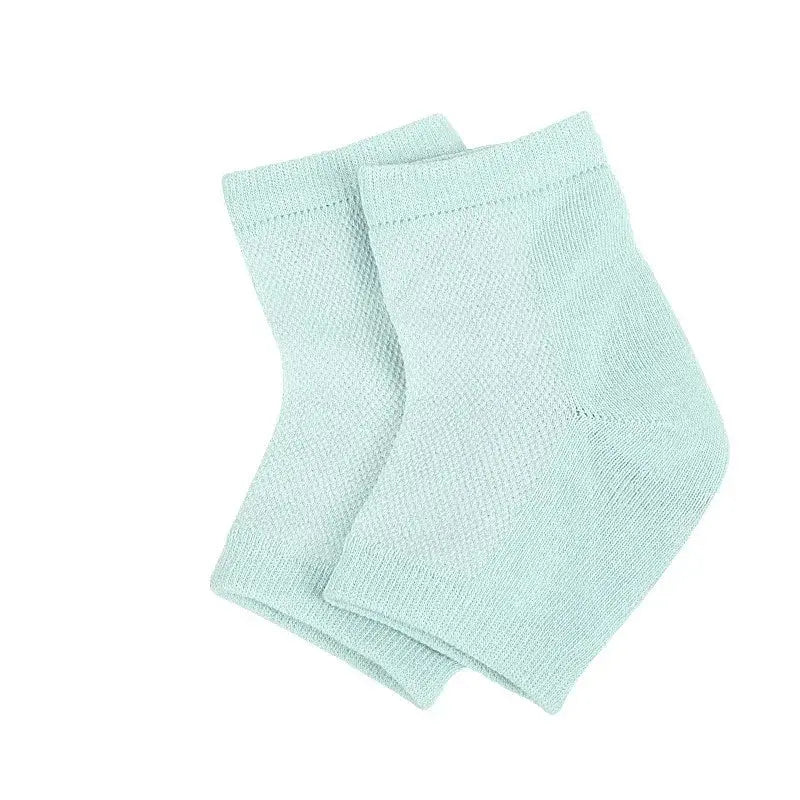 Silicone Gel Heel Socks, 6 Pairs, Moisturising Reusable Foot Protector | Heel Care Socks for Soft Feet | Spa Socks