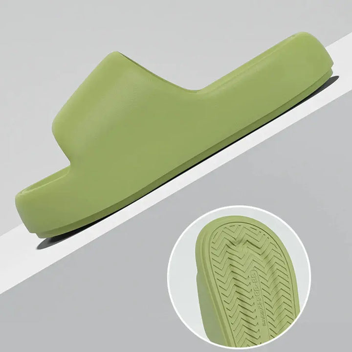 Cloud Platform Slide Slippers with Soft Sole and Non-Slip Design | Cushioned Cloud Slides for Home | Slippers