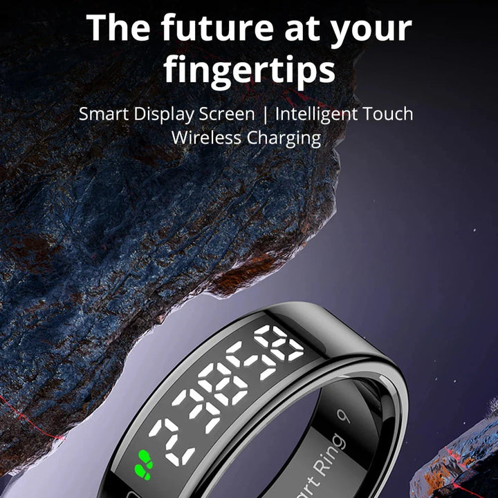Smart Ring with Built-In Display, Sleep and Activity Tracking | Track Sleep and Activity on Your Finger | Smart Rings
