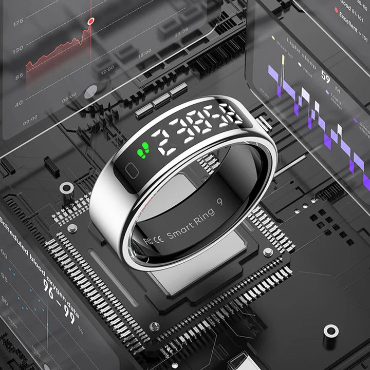 Smart Ring with Built-In Display, Sleep and Activity Tracking | Track Sleep and Activity on Your Finger | Smart Rings