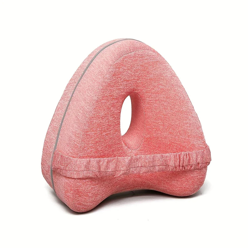Memory Foam Knee Pillow for Side Sleepers with Elastic Strap | Comfort Between Your Knees at Night | Knee Pillows