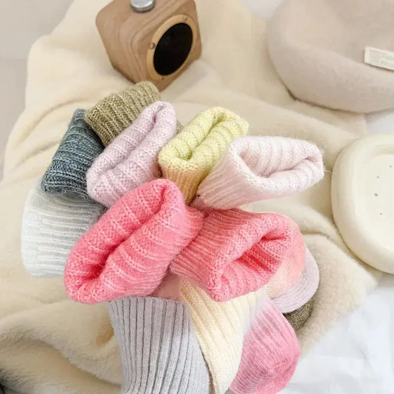 Gradient Wool Cashmere Blend Long Socks for Women, Thick Thermal Knit | Thermal Gradient Socks for Winter | Socks