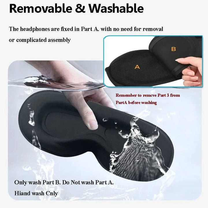 Bluetooth Sleep Mask with Headphones and Hands-Free Calling | Listen, Rest and Take Calls | Sleep Masks