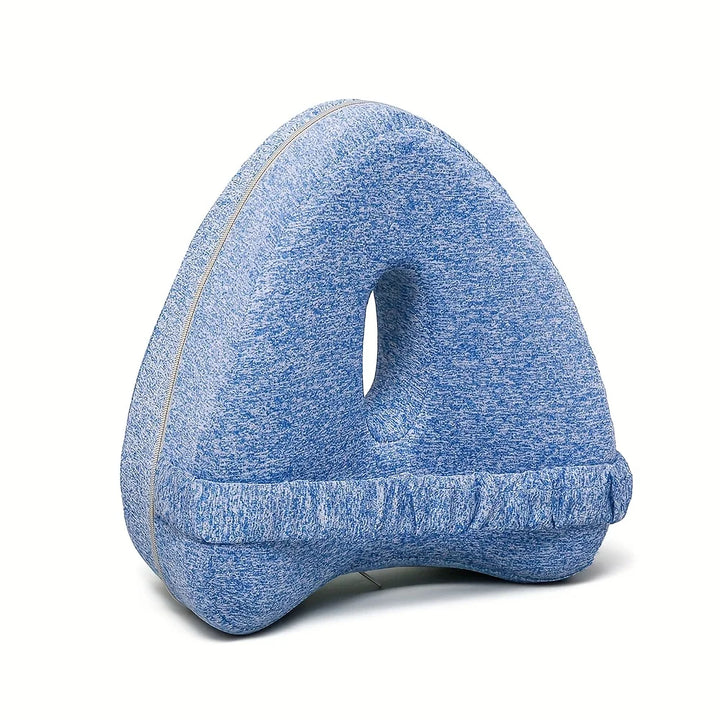Memory Foam Knee Pillow for Side Sleepers with Elastic Strap | Comfort Between Your Knees at Night | Knee Pillows