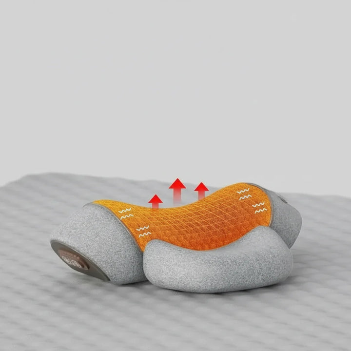 Neck Massage Pillow with Heat, Vibration and Adjustable Air Support | Heat, Vibration and Air in One | Massage Pillows