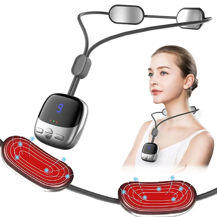 Portable EMS Neck Massager with Heat Compress for Daily Relaxation | Heated Neck Relaxation Anywhere | Neck Massagers