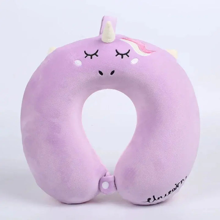 Unicorn Plush U-Shaped Memory Foam Travel Neck Pillow 12 Inch | Playful Neck Cushion for Journeys | Travel Pillows