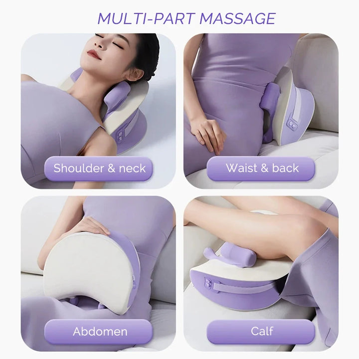 Cordless Neck and Shoulder Massager with Heat, Rechargeable Kneading Pillow | Cordless Kneading with Warmth | Massage Pillows