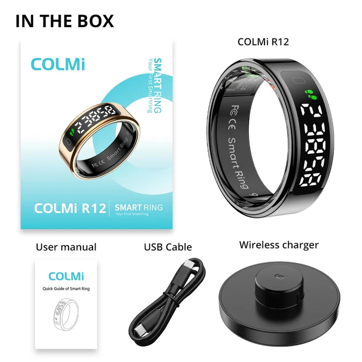 Smart Ring with Built-In Display, Sleep and Activity Tracking | Track Sleep and Activity on Your Finger | Smart Rings