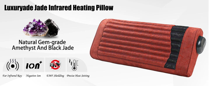 Electric Heated Neck Pillow with Adjustable Heat and Timer | Warm Neck Cushion with Timer | Heated Neck Pillows