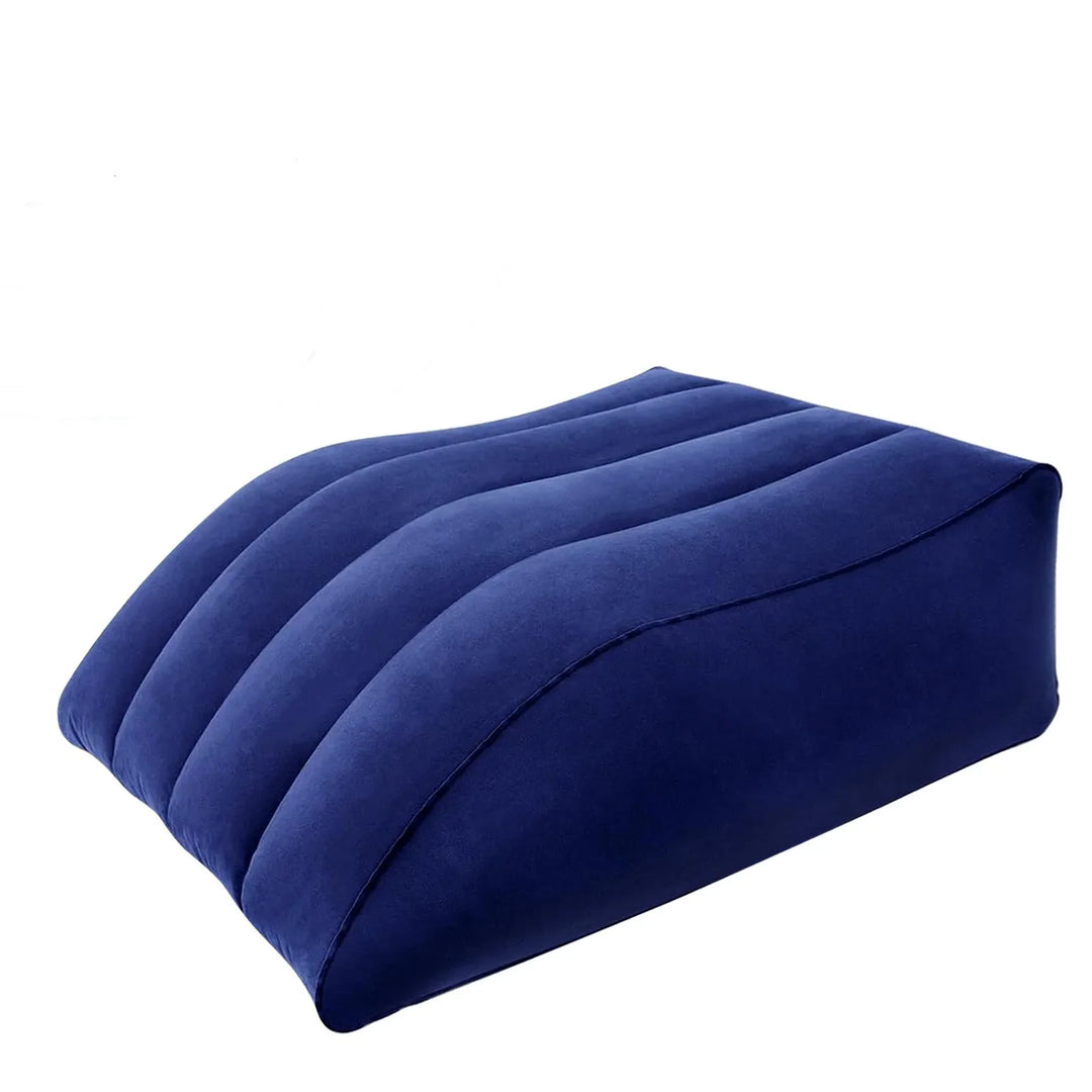 Inflatable Leg Elevation Pillow with Soft Flocked Finish | Portable Leg Lift Anywhere | Wedge Pillows