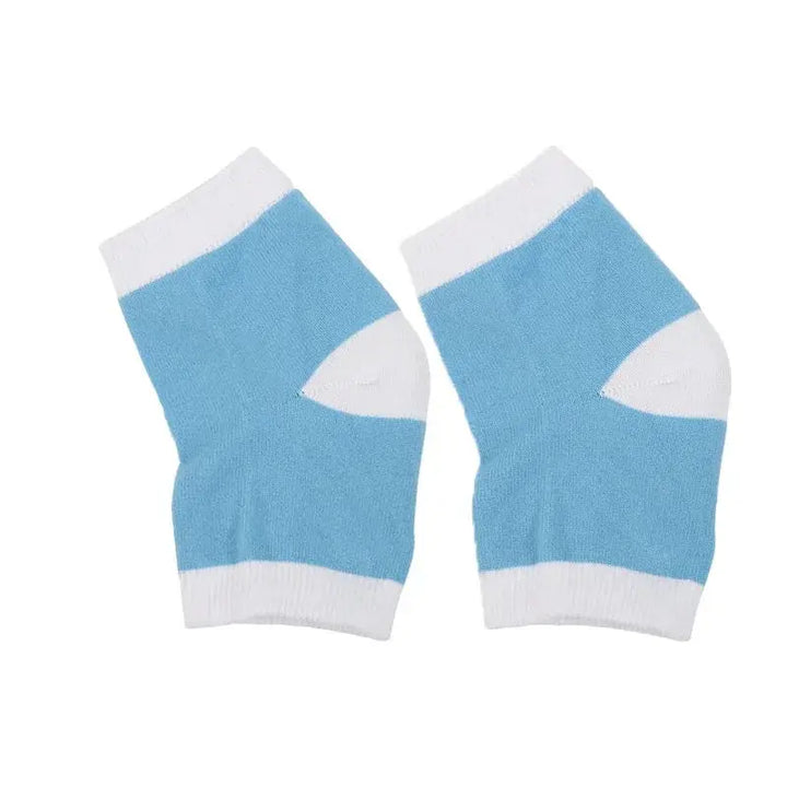 Silicone Gel Heel Socks, 6 Pairs, Moisturising Reusable Foot Protector | Heel Care Socks for Soft Feet | Spa Socks