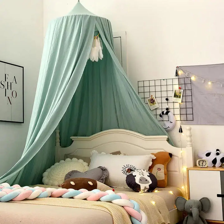 Kids Dome Castle Bed Canopy and Mosquito Net Tent in Breathable Mesh | Castle Dreams and Airy Protection | Bed Canopies