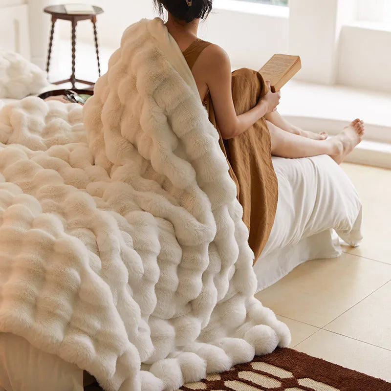 Soft Warm Premium Winter Throw Blanket for Couch, Chair and Bed | Premium Throw for Winter Evenings | Throw Blankets