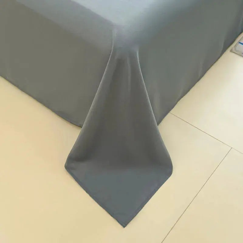 Soft Solid Colour Flat Bedsheet Set, 3 Pieces for Single to King | Smooth Solid-Colour Flat Sheet Set | Bed Sheet Sets