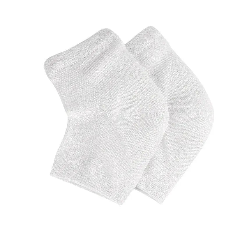 Silicone Gel Heel Socks, 6 Pairs, Moisturising Reusable Foot Protector | Heel Care Socks for Soft Feet | Spa Socks