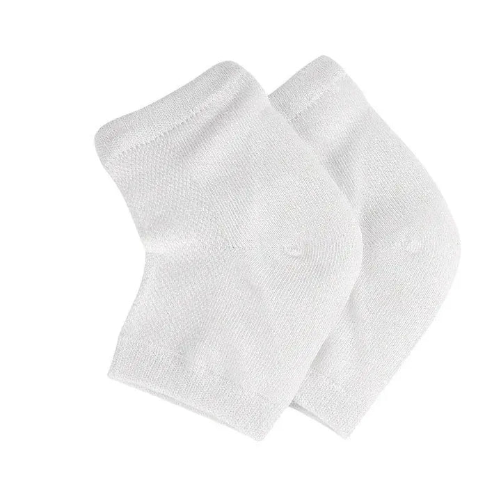 Silicone Gel Heel Socks, 6 Pairs, Moisturising Reusable Foot Protector | Heel Care Socks for Soft Feet | Spa Socks