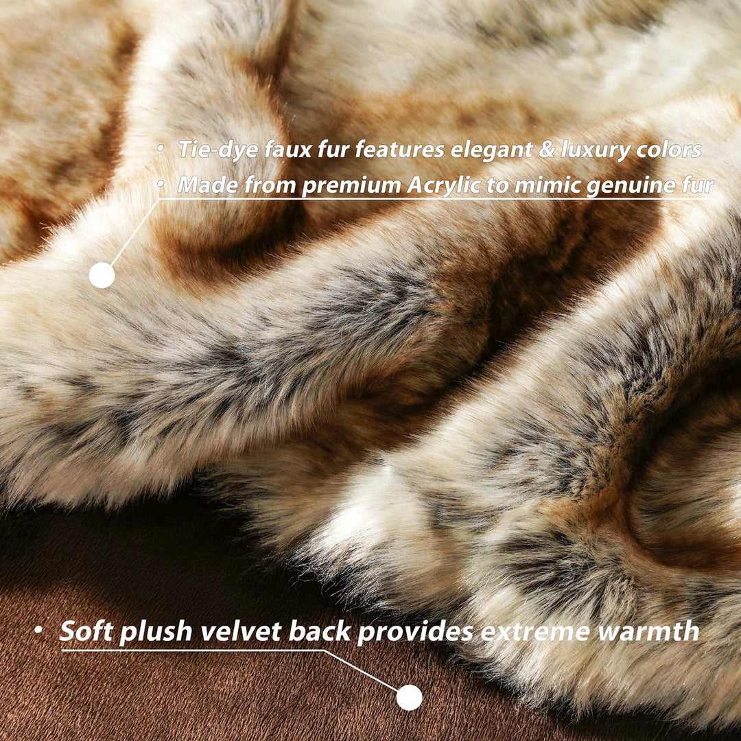Luxury Faux Fur Throw Blanket for Sofa and Bedroom, Two Sizes | Thick Faux Fur for Cosy Rooms | Throw Blankets