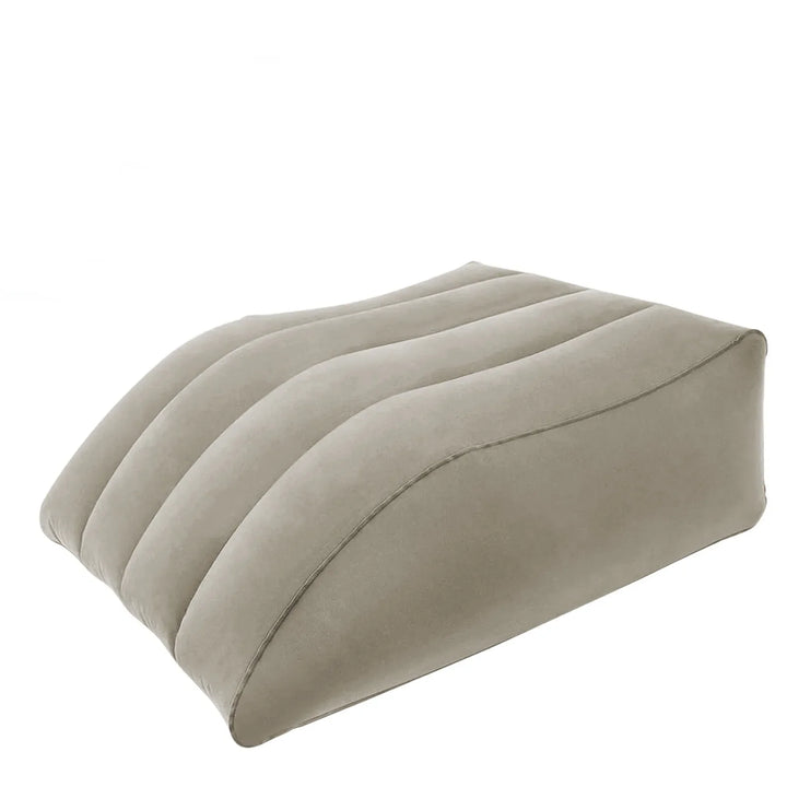 Inflatable Leg Elevation Pillow with Soft Flocked Finish | Portable Leg Lift Anywhere | Wedge Pillows