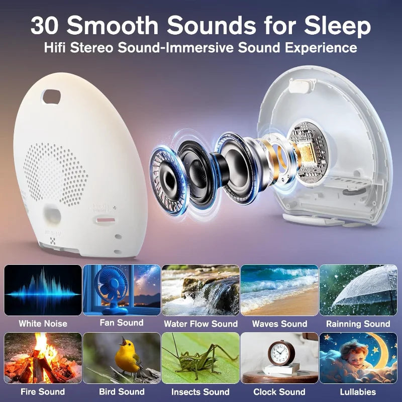 Sunrise Alarm Clock with White Noise and 30 Sleep Sounds | Gentle Light and Sound Routine | Sunrise Alarm Clocks