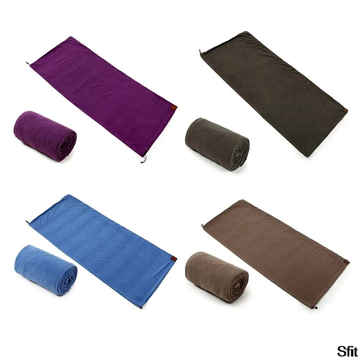 Ultralight Polar Fleece Sleeping Bag for Camping, Travel and Liner Use | Packable Fleece Sleeping Bag | Fleece Blankets