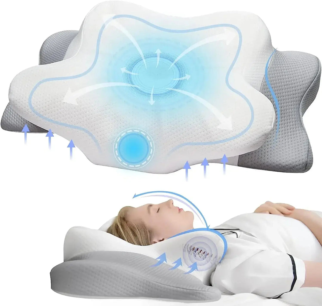 Cool-Touch Contour Pillowcase for Ergonomic Memory Foam Pillows | Perfect Fit for Contour Pillows | Pillowcases
