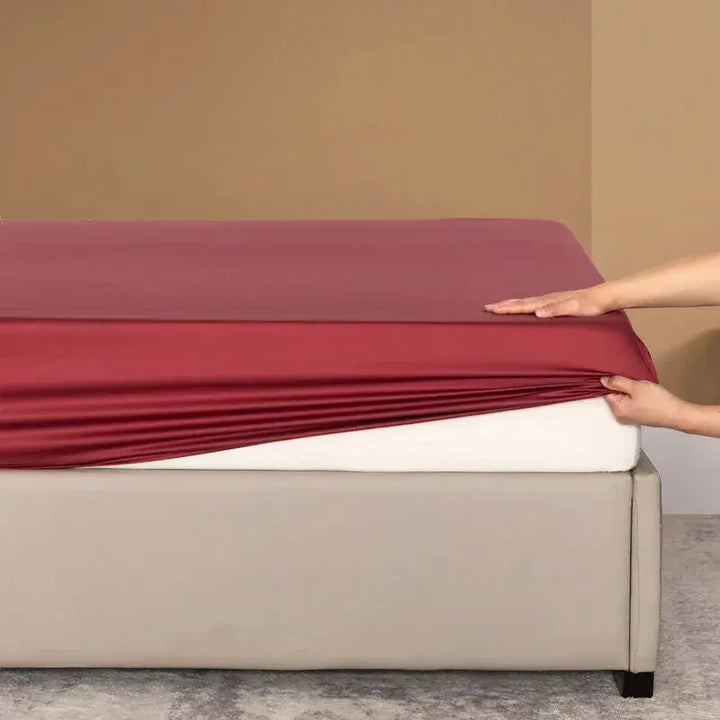 Bamboo Cooling Fitted Sheet in Smooth Twill with Deep Pockets | Cool, Smooth Sleep Surface | Fitted Sheets
