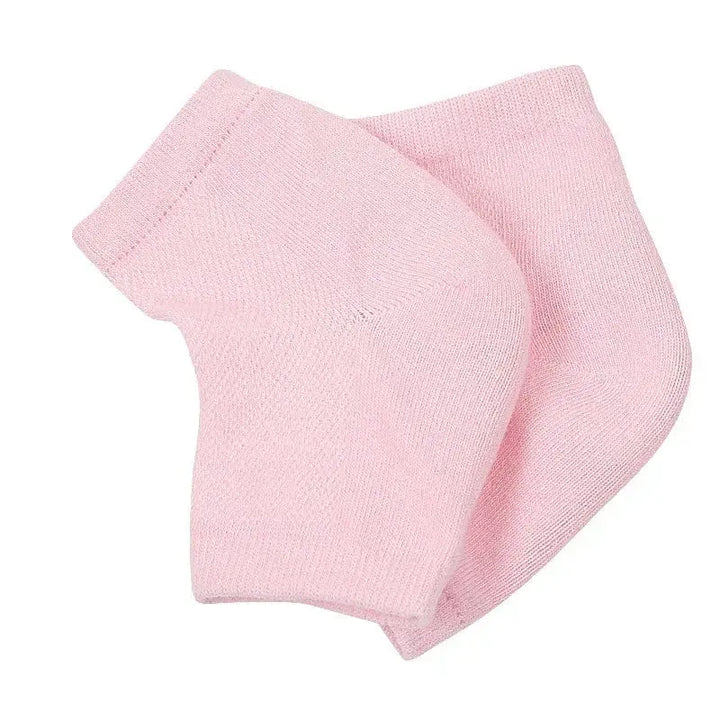 Silicone Gel Heel Socks, 6 Pairs, Moisturising Reusable Foot Protector | Heel Care Socks for Soft Feet | Spa Socks