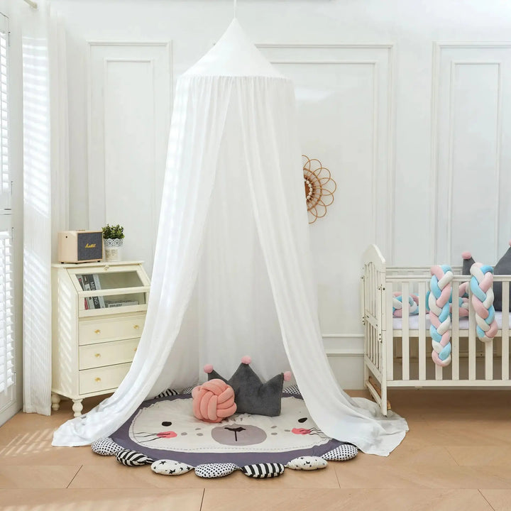 Kids Dome Castle Bed Canopy and Mosquito Net Tent in Breathable Mesh | Castle Dreams and Airy Protection | Bed Canopies