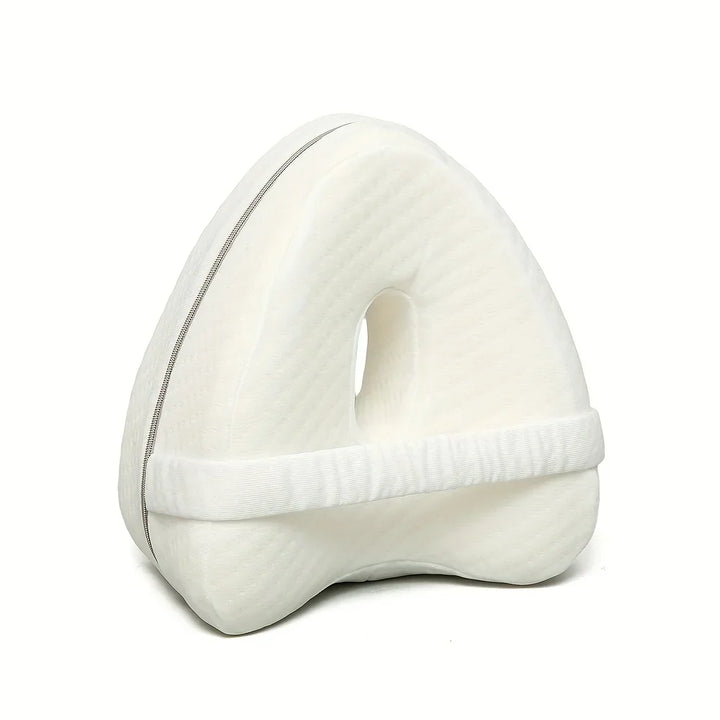 Memory Foam Knee Pillow for Side Sleepers with Elastic Strap | Comfort Between Your Knees at Night | Knee Pillows