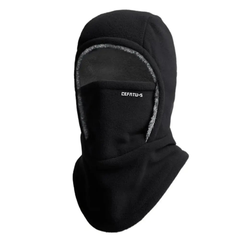 Thickened Fleece Balaclava Cycling Cap with Windproof Hooded Shape | Hood-Style Warmth for Outdoor Winter | Balaclavas