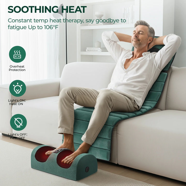 Vibration Massage Mat with Heat and Detachable Neck Pillow | Nine Modes of Gentle Vibration | Massage Mats