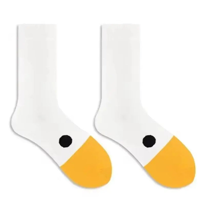 Cute Goose Novelty Socks, Breathable Stretch Fabric, 6 Pairs | Playful Socks for Everyday Wear | Socks