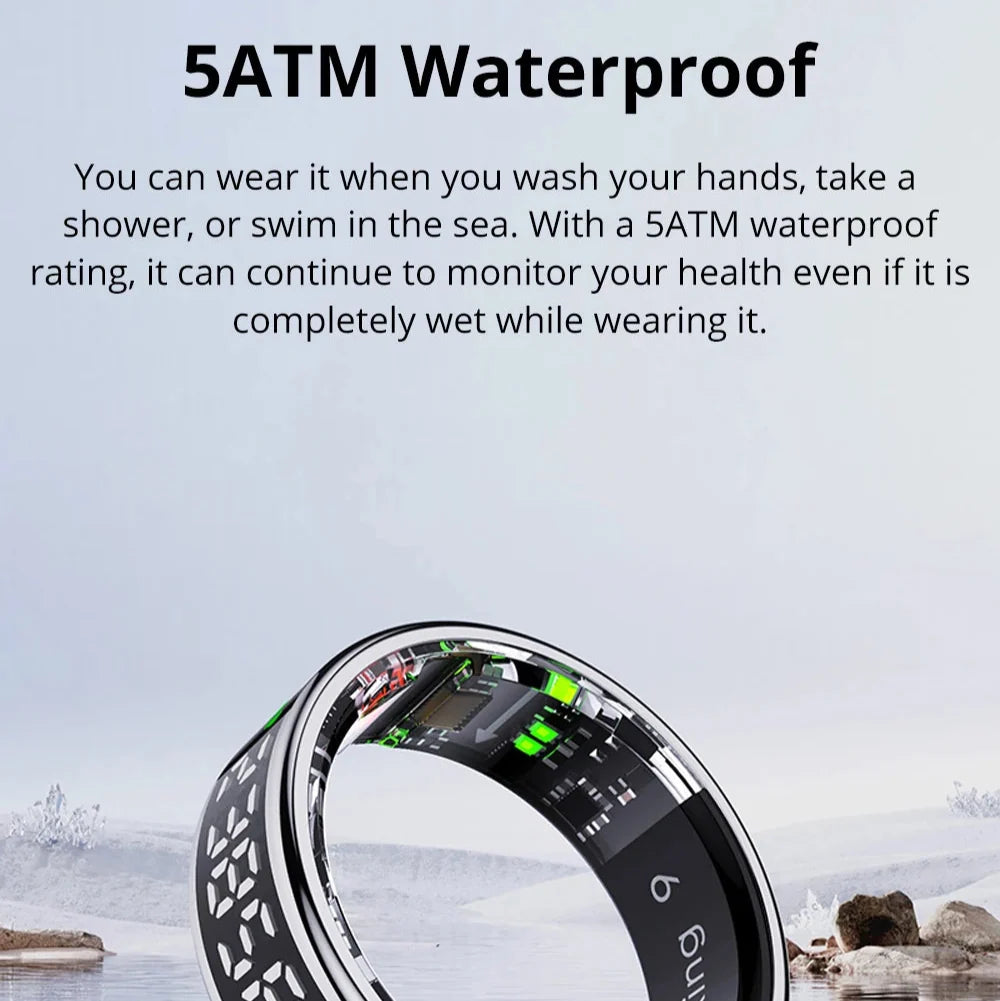 Smart Ring with Built-In Display, Sleep and Activity Tracking | Track Sleep and Activity on Your Finger | Smart Rings