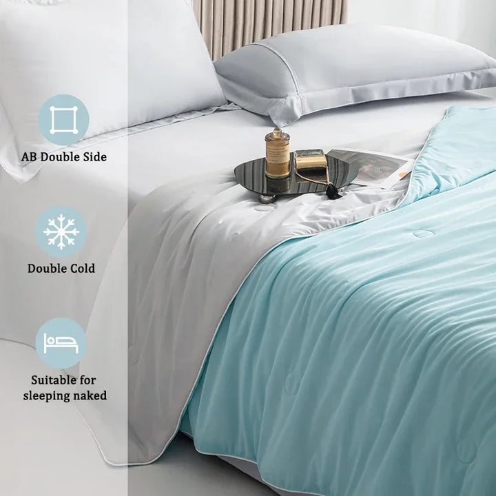Cooling Comforter for Hot Sleepers, Lightweight and Reversible | Cool Touch for Warm Nights | Comforters