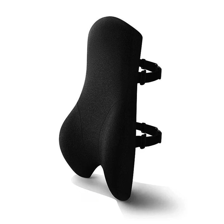 Tall Memory Foam Lumbar Support Pillow with Dual Chair Straps | Tall Back Cushion That Stays Put | Lumbar Support Pillows