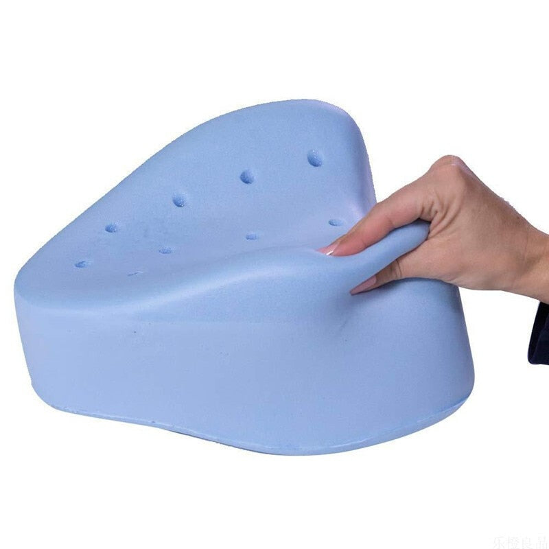 Ventilated Memory Foam Knee Pillow for Side Sleepers with Hip Alignment Wedge | Aligned Hips, Ventilated Foam | Knee Pillows