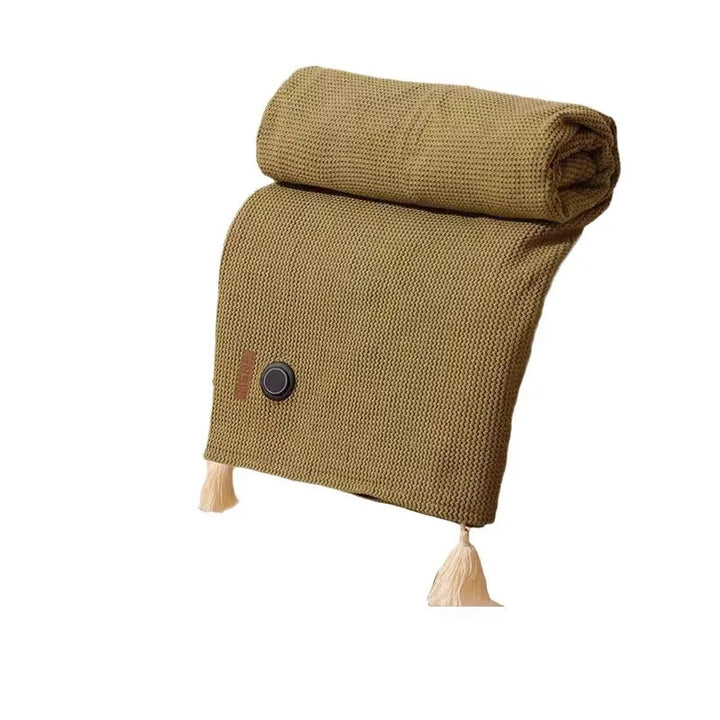Rechargeable USB Heated Travel Blanket 150 x 80 cm for Winter Trips | Lightweight Heated Blanket for Winter Trips | Heated Blankets