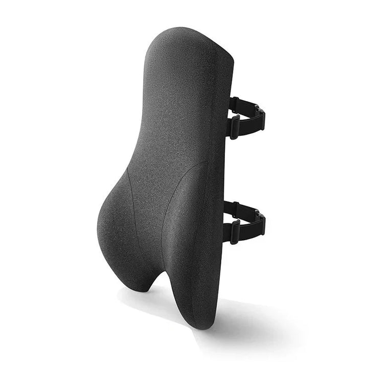 Tall Memory Foam Lumbar Support Pillow with Dual Chair Straps | Tall Back Cushion That Stays Put | Lumbar Support Pillows