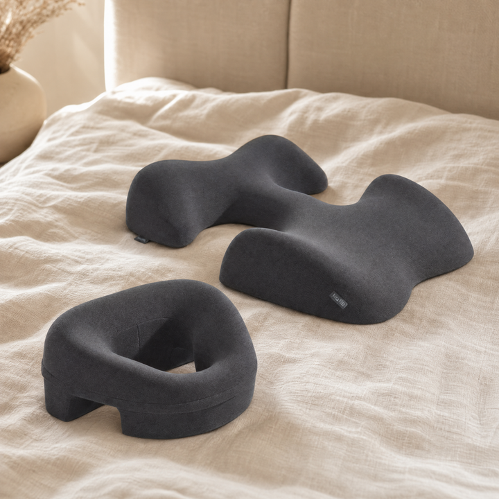 Three-Piece Prone Massage Support Set with Memory Foam Cushions | Face-Down Comfort for Massage and Spa Time | Massage Supports