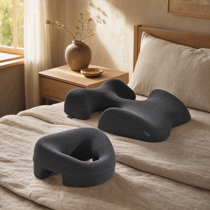 Three-Piece Prone Massage Support Set with Memory Foam Cushions | Face-Down Comfort for Massage and Spa Time | Massage Supports