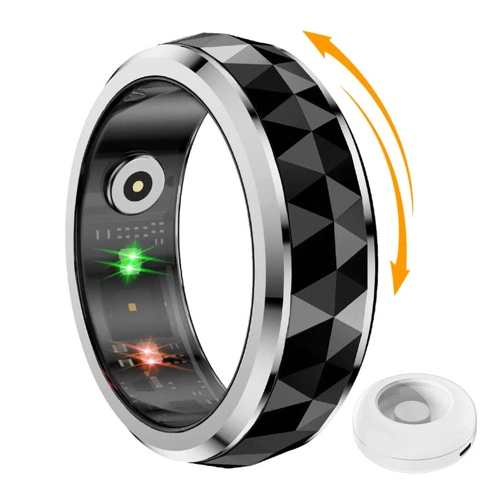 Smart Ring with Rotating Spinner, Charging Case and Sleep Tracking | Track Your Day and Fidget Too | Smart Rings