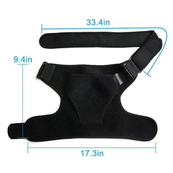Adjustable Shoulder Brace with Elastic Compression Wrap for Left or Right | Compression Wrap for Active Days | Support Braces