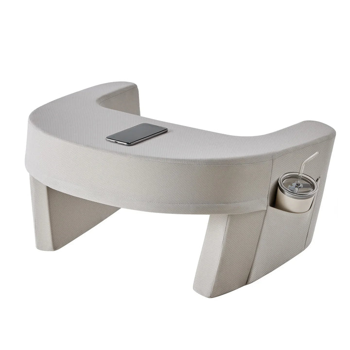 Memory Foam Lap Desk Pillow with Cup Holder and Side Pocket | Cushioned Workspace on Your Lap | Lap Desk Pillows