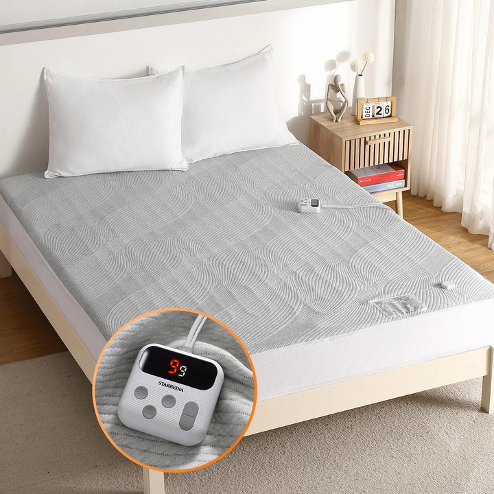 Electric Heated Mattress Pad with 10 Heat Settings and Deep Pocket | Adjustable Warmth for Your Bed | Heated Mattress Pads