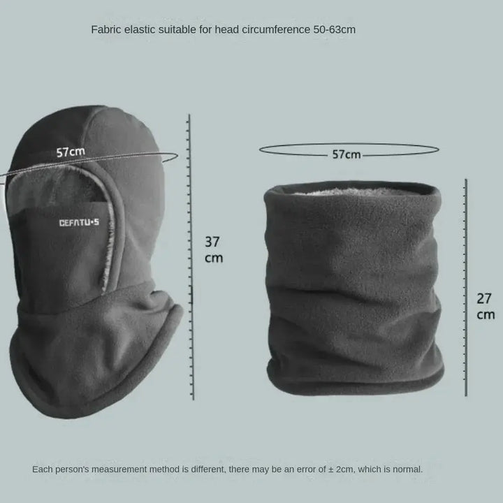 Thickened Fleece Balaclava Cycling Cap with Windproof Hooded Shape | Hood-Style Warmth for Outdoor Winter | Balaclavas