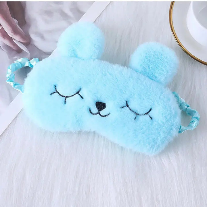 Rabbit Plush Sleep Mask with Soft Shading Design for Travel | Soft Rabbit Plush Sleep Mask | Sleep Masks